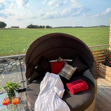 Chalet-Ferienwohnung Giebeltraum, 115 Qm, Wellness/Fitness/Sauna - Bergroedelhof Feilitzsch 외부 사진