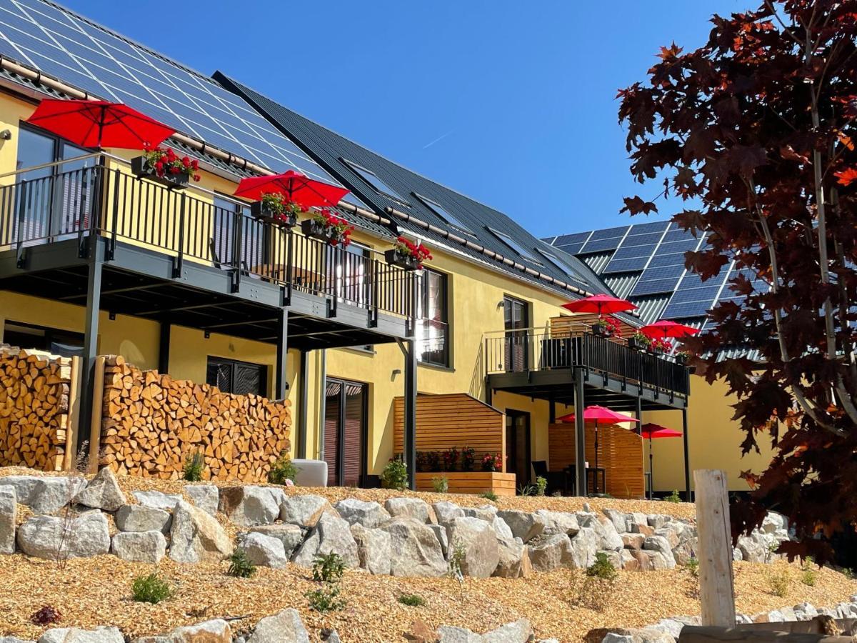 Chalet-Ferienwohnung Giebeltraum, 115 Qm, Wellness/Fitness/Sauna - Bergroedelhof Feilitzsch 외부 사진