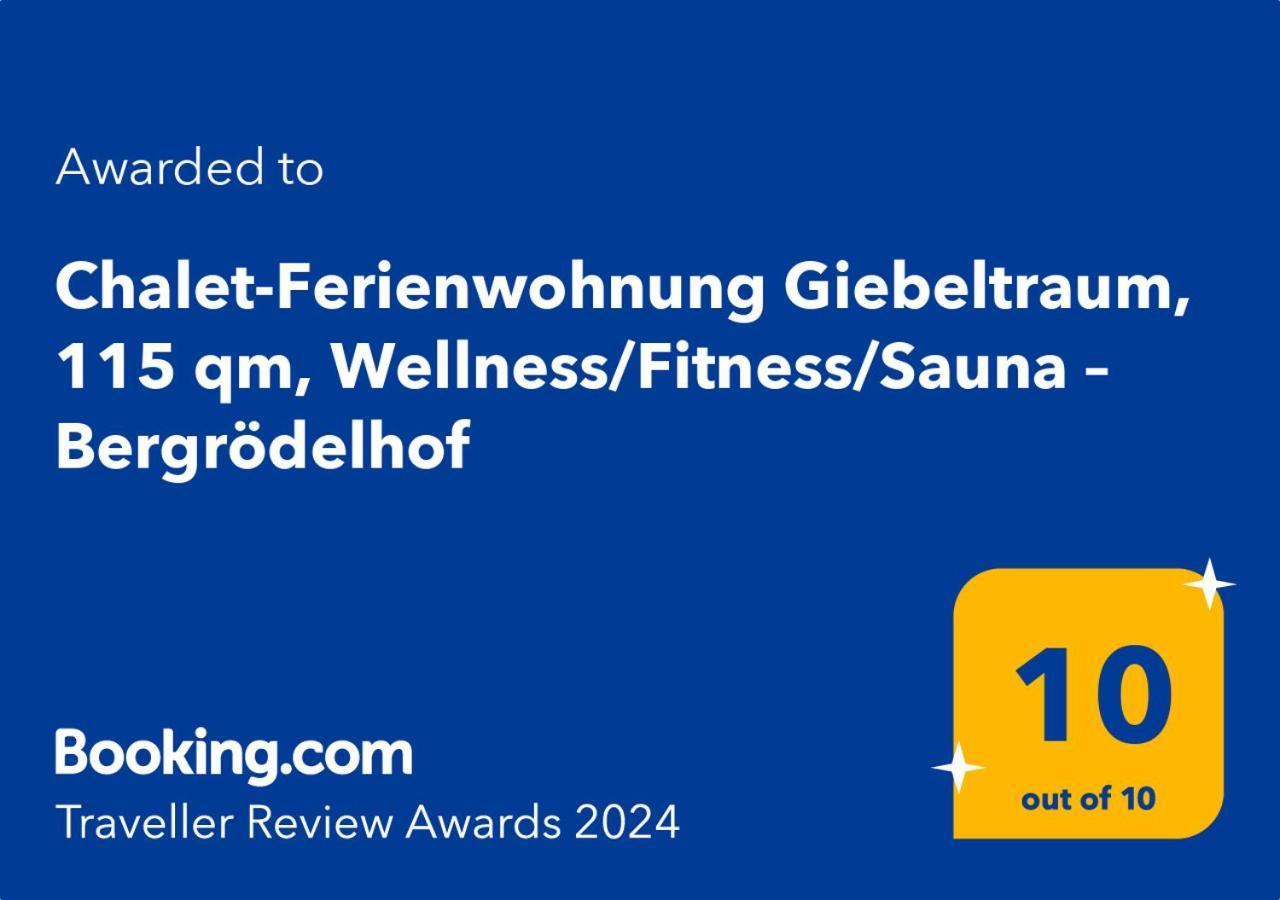 Chalet-Ferienwohnung Giebeltraum, 115 Qm, Wellness/Fitness/Sauna - Bergroedelhof Feilitzsch 외부 사진