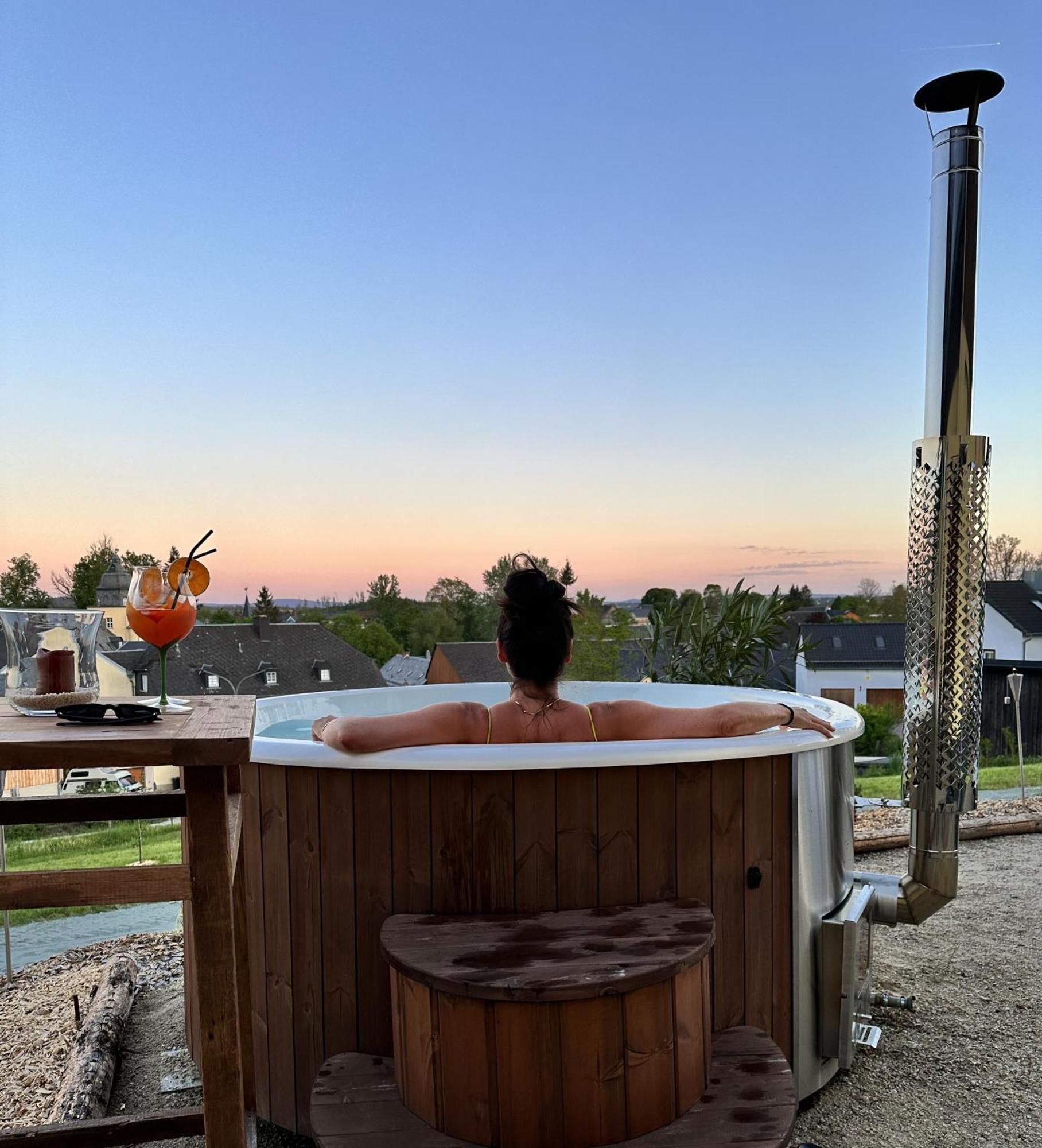 Chalet-Ferienwohnung Giebeltraum, 115 Qm, Wellness/Fitness/Sauna - Bergroedelhof Feilitzsch 외부 사진